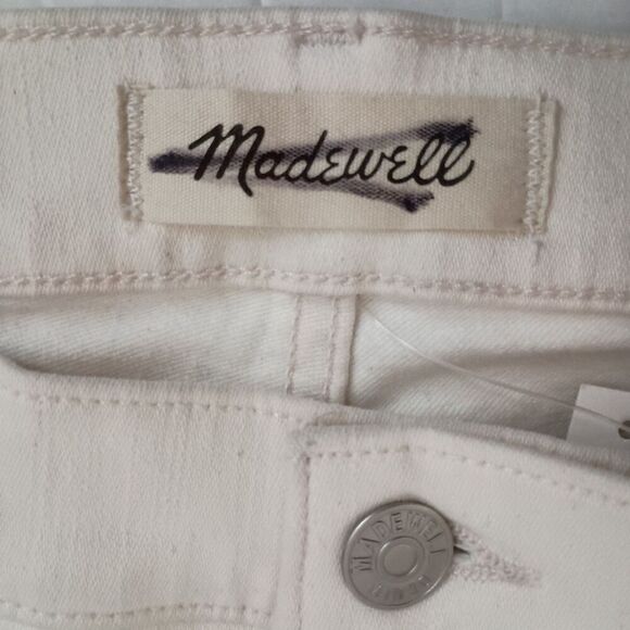 Madewell Kick Out 27 Full Length Jeans Vintage Canvas NO641 Stretch Raw Hem NWT - Picture 7 of 14